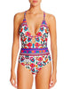 Women Floral Printed One-Piece Swimwear