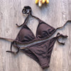 MANYIER swimsuit summer new Hot sexy pure color women bikini set bandage swimsuit brazilian multi-color swimwear bikini women