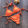 MANYIER swimsuit summer new Hot sexy pure color women bikini set bandage swimsuit brazilian multi-color swimwear bikini women