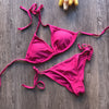 MANYIER swimsuit summer new Hot sexy pure color women bikini set bandage swimsuit brazilian multi-color swimwear bikini women