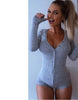 Sexy Lady V Neck Long Sleeve Bodycon