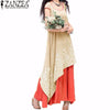 Vintage Vestidos ZANZEA Women Dress