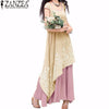 Vintage Vestidos ZANZEA Women Dress