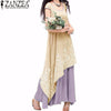 Vintage Vestidos ZANZEA Women Dress