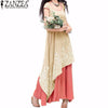 Vintage Vestidos ZANZEA Women Dress