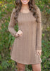 Short Sweater Dress Female