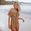 Sexy Off The Shoulder One Piece Swimwear Women